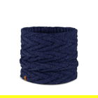 Buff Caryn Midnight Dark Blue Knitted & Fleece Neckwarmer