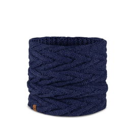 Buff Caryn Midnight Dark Blue Knitted & Fleece Neckwarmer
