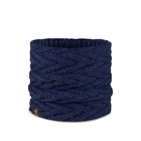 Buff Caryn Midnight Dark Blue Knitted & Fleece Neckwarmer