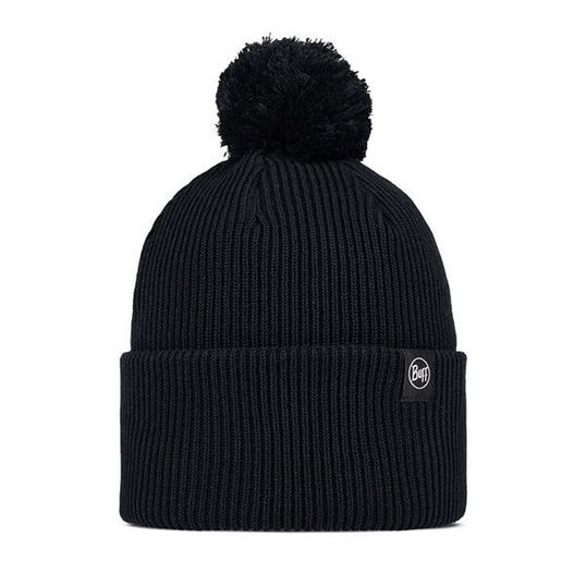 Buff Renvi Black Knitted Beanie Hat