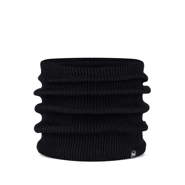 Buff Renvi Black Knitted & Fleece Neckwarmer