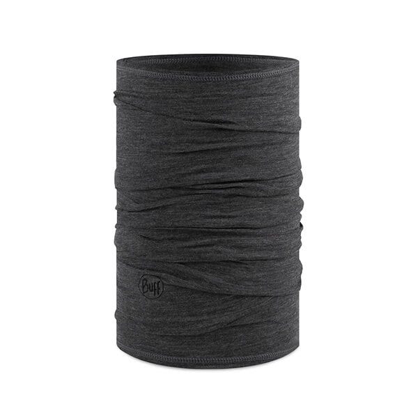 Buff Solid Grey Merino Lightweight Tubular Neckwarmer