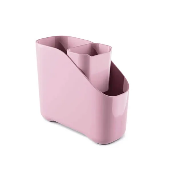 Zeal Melamine Large Sink Tidy with Inner Bucket Rose Pink