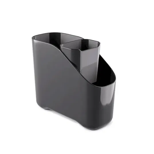 Zeal Melamine Large Sink Tidy with Inner Bucket Dark Grey