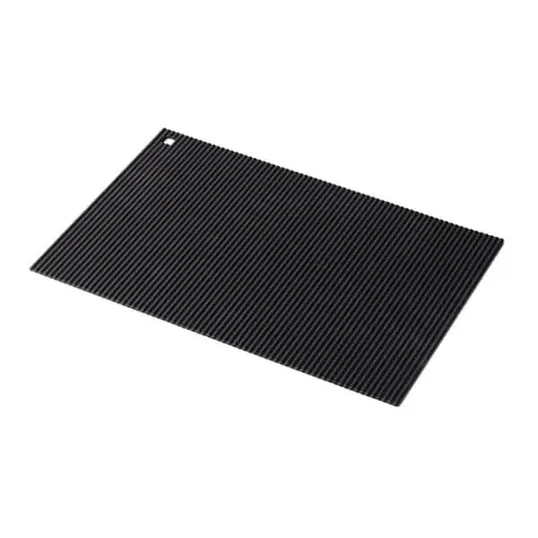 Zeal Jumbo Silicone Rectangular Hot Mat Trivet Black
