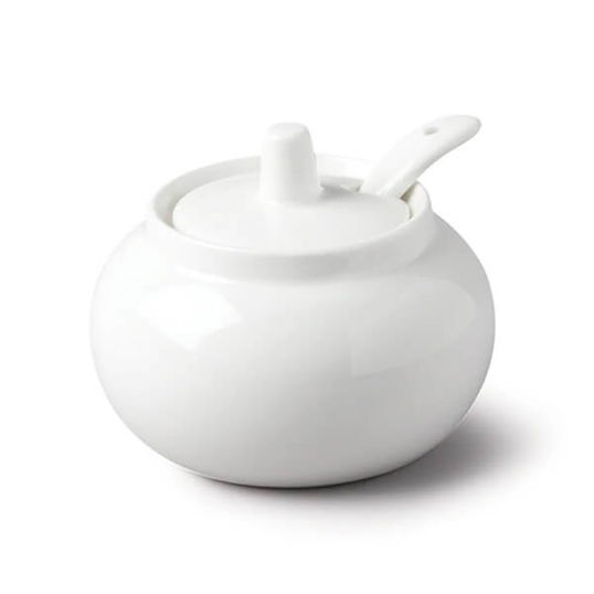 W.M.Bartleet & Sons Sugar/Jam/Mustard Pot with Lid and Spoon