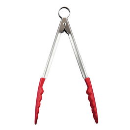 Cuisipro 24cm Silicone Locking Tongs Red