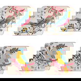RHS Birds Set of 4 Coasters Stone