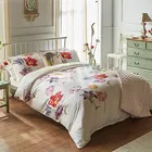 Sanderson Tulipomania Duvet Cover Set Super King Size Rose Red & Amethyst