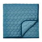 Sanderson Jackfruit Quilted Throw Indigo & Papaya
