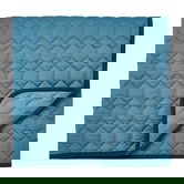 Sanderson Jackfruit Quilted Throw Indigo & Papaya