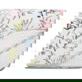 Sanderson Clementine Quilted Throw Duck Egg
