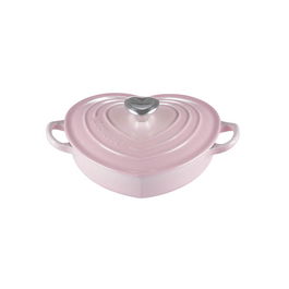 Le Creuset Shell Pink Cast Iron 20cm Heart Shape Dish
