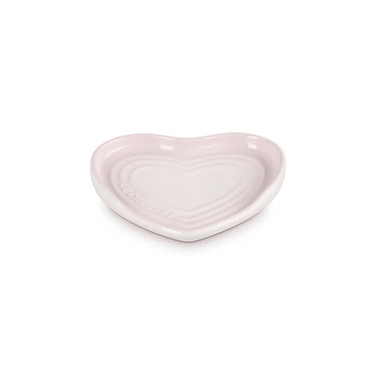 Le Creuset Shell Pink Stoneware Heart Spoon Rest