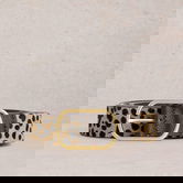 White Stuff Reversible Leather Belt Natural Multi