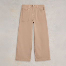 White Stuff Tia Wide Leg Crop Jeans Natural