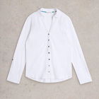 White Stuff Annie Broderie Jersey Shirt White