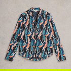 White Stuff Annie Jersey Shirt Navy Print