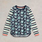 White Stuff Clara Long Sleeve T-Shirt Ivory Multi
