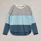 White Stuff Clara Long Sleeve T-Shirt Blue Multi