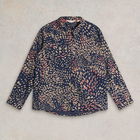 White Stuff Sophie Organic Cotton Shirt Navy Print