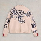 White Stuff Sprig Floral Jumper Natural Multi