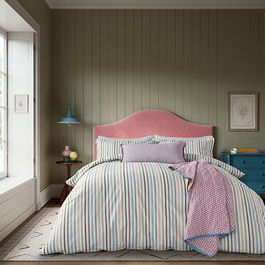 Land & Shore Barrow Stripe Duvet Cover King Size Multi