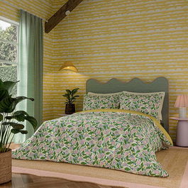 Scion Living Dancing Daisies Duvet Cover Single Lavender & Honey