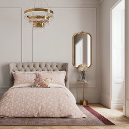 V&A Eternal Bloom Duvet Cover Double Rose