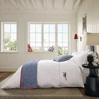 Land & Shore Fia Duvet Cover King Size Blue Red