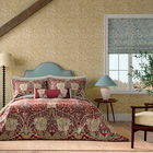 Morris & Co Honeysuckle & Tulip Duvet Cover Single Red Gold