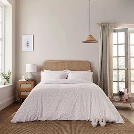 Murmur Mae Duvet Cover Single Shell Pink