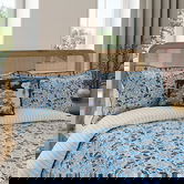 V&A Ornamental Bloom Duvet Cover Single Indigo