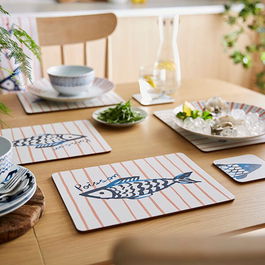 Ulster Weavers Catch of the Day Pack of 4 Cork Placemats
