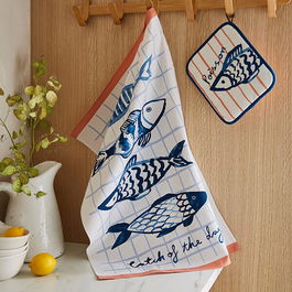 Ulster Weavers Catch of the Day Fish Tea Towel