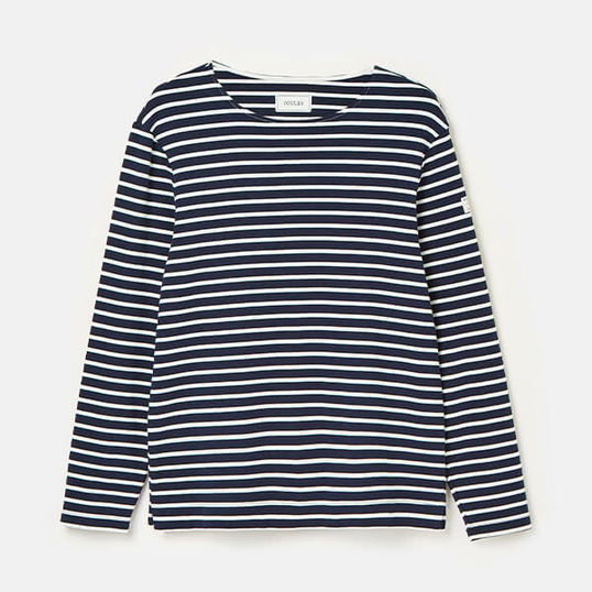 Joules Mens Navy Stripe Breton Top
