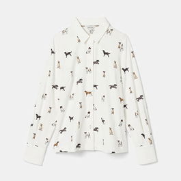 Joules Dog Print Burlington Shirt