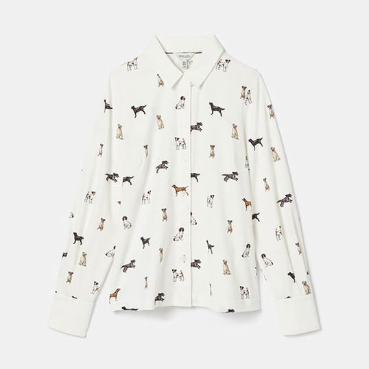 Joules Dog Print Burlington Shirt