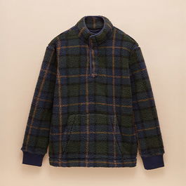 Joules Mens Blackwatch Check Otis Borg Fleece